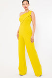 One Shoulder Jumpsuit W/ Small Opening