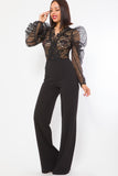 Lace Combined Fashion Jumpsuit