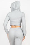 Zip-up Corset Hoodie & Jogger Pants Set