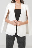 Open Front Cape Blazer